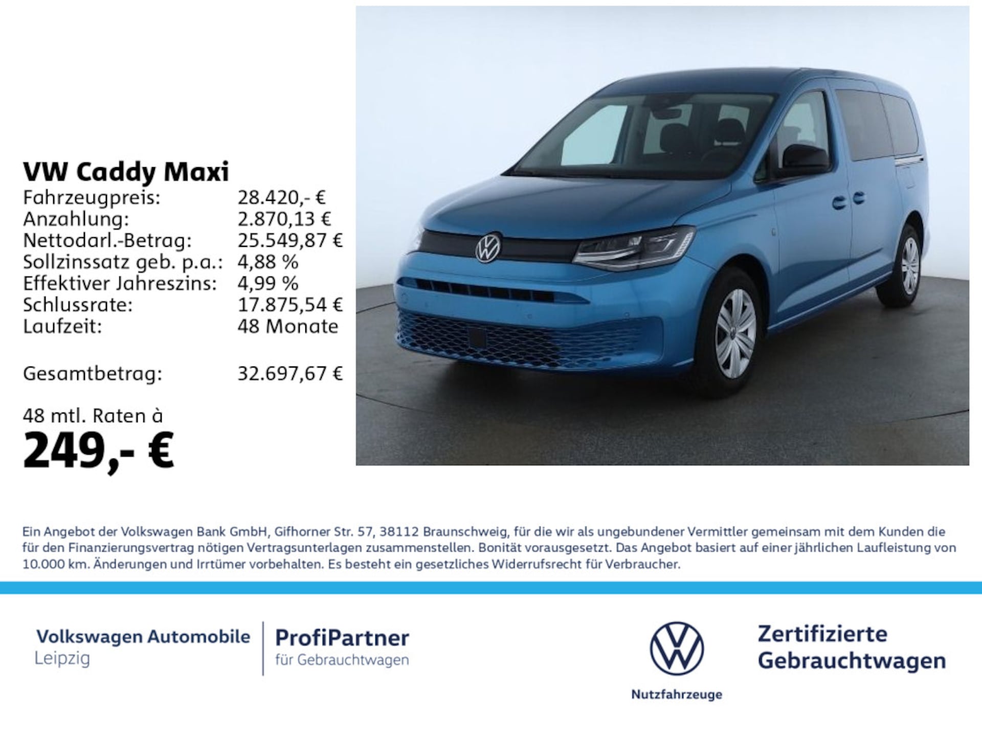 Volkswagen Caddy Maxi Basis-Modell