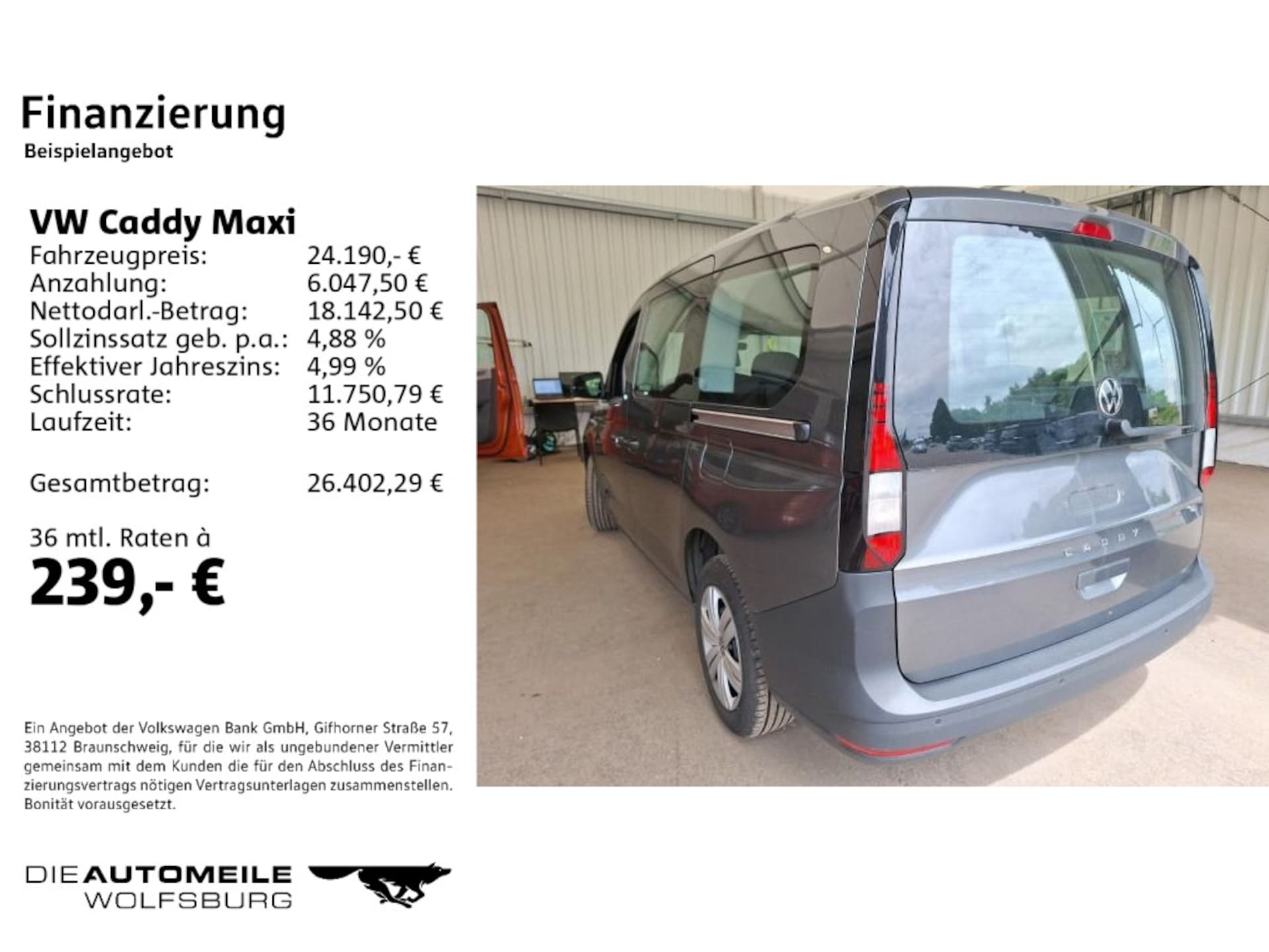 Volkswagen Caddy Maxi Basis-Modell