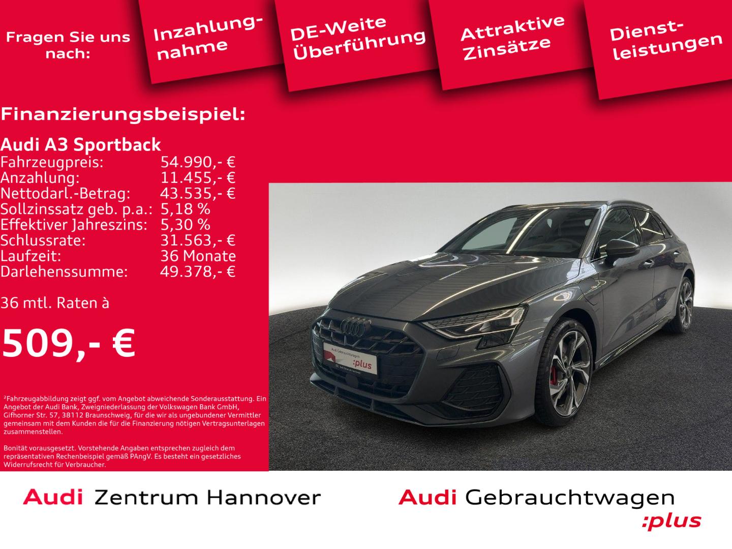Image about Audi A3 Sportback TFSI e S line 45 TFSI e S tronic