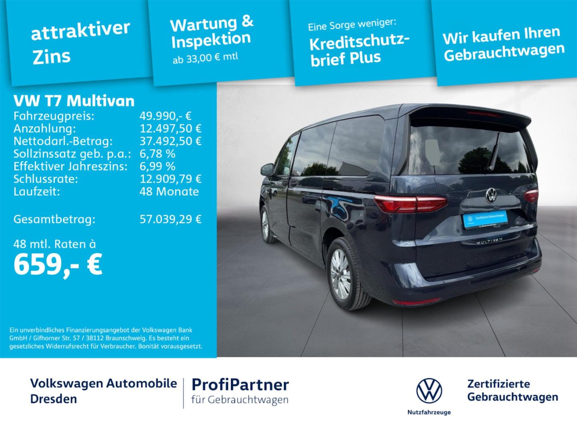 Volkswagen Multivan Langversion Basis-Modell