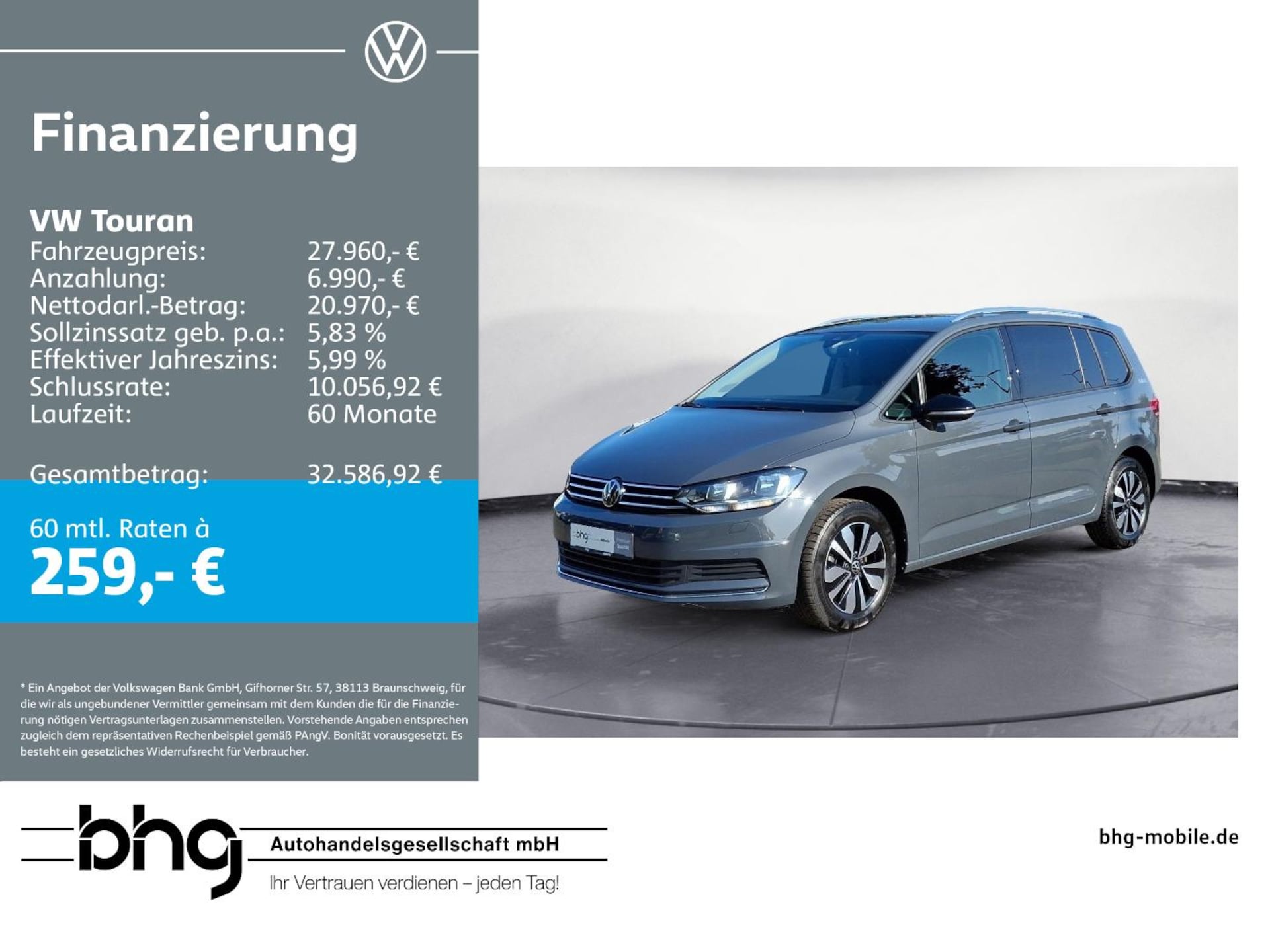 Volkswagen Touran Comfortline