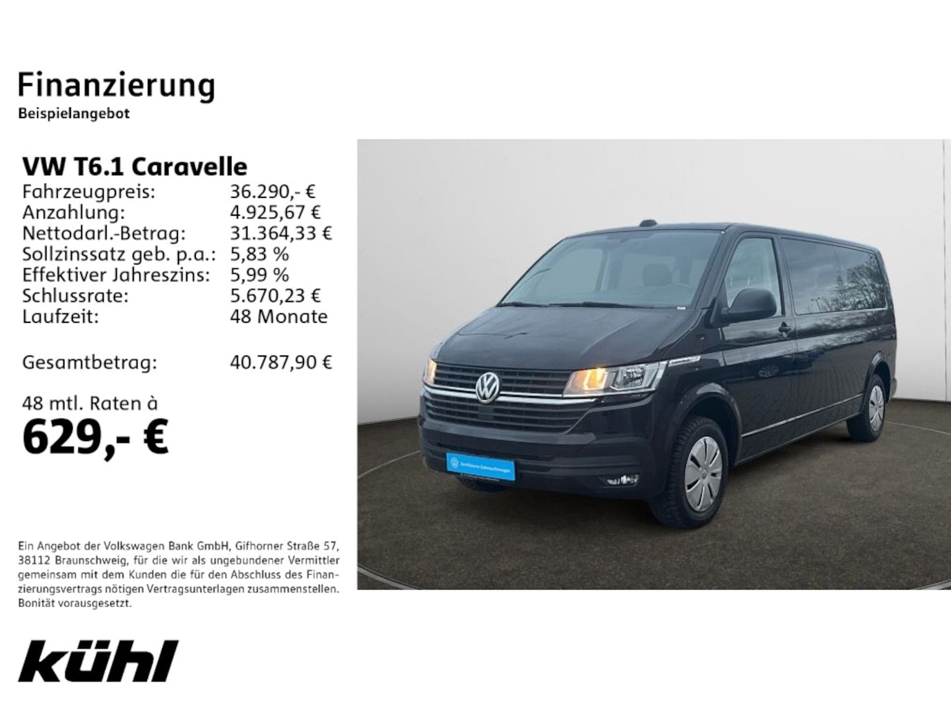 Volkswagen T6.1 Caravelle langer Radstand Trendline