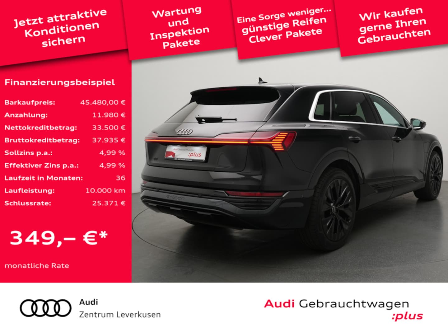 Bild über Audi Q8 e-tron advanced 50 e-tron quattro - für weitere Informationen kontaktieren Sie den Audi Partner