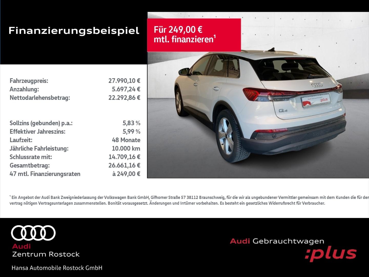 Bild über Audi Q4 e-tron 35 e-tron - für weitere Informationen kontaktieren Sie den Audi Partner