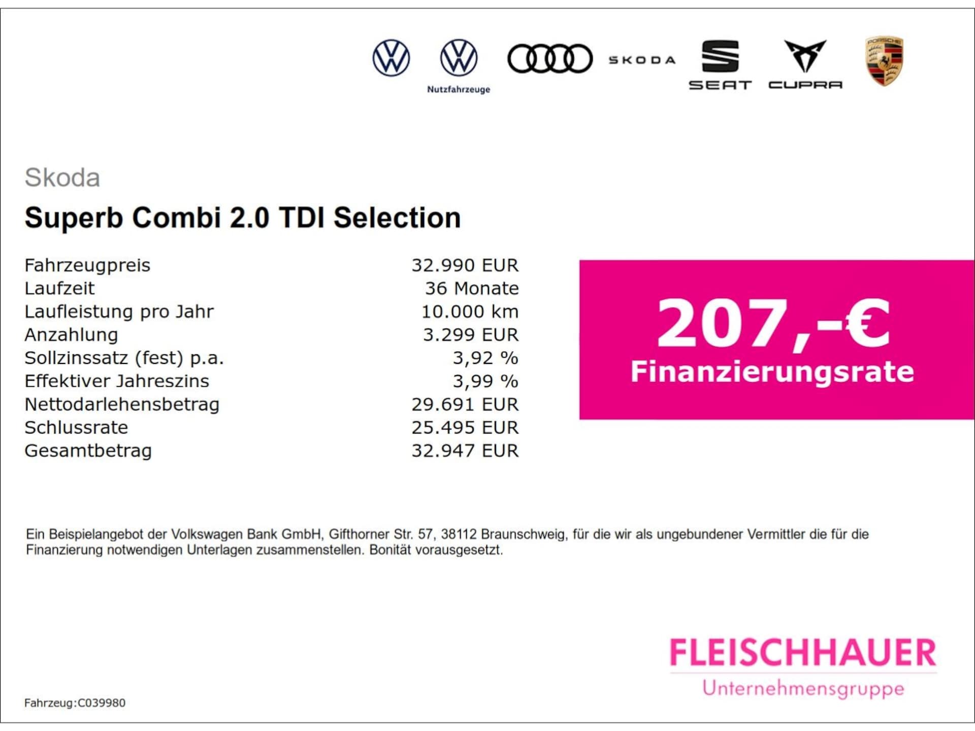 Skoda Superb Combi Selection