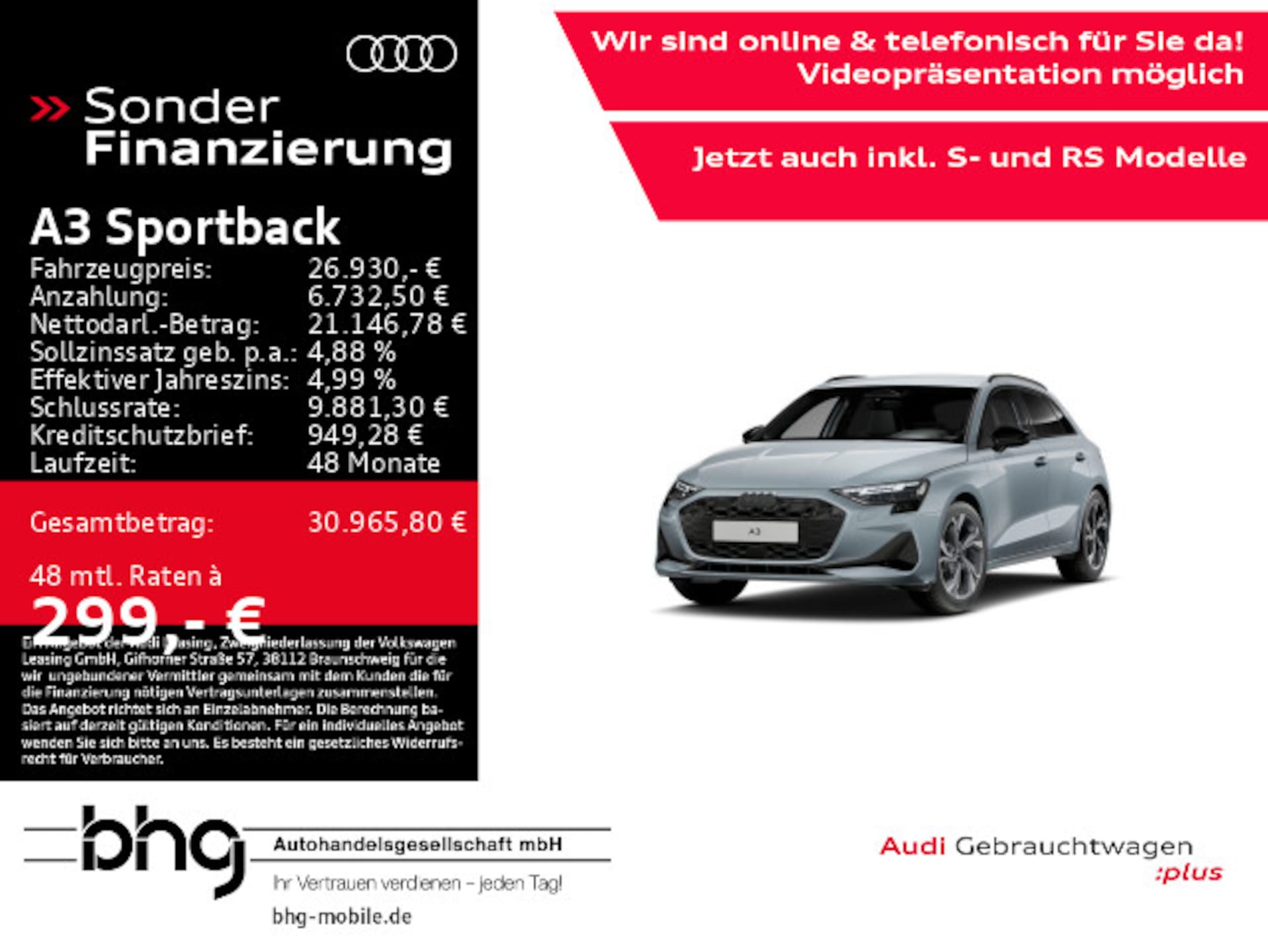 Audi A3 Sportback Advanced