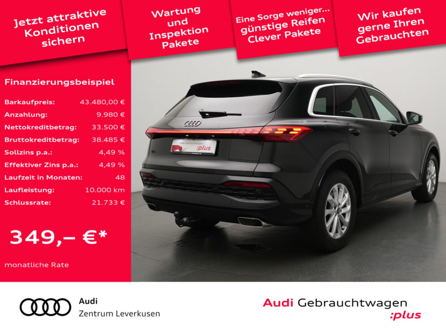 Bild über Audi Q5 SUV TFSI 150 kW S tronic - für weitere Informationen kontaktieren Sie den Audi Partner