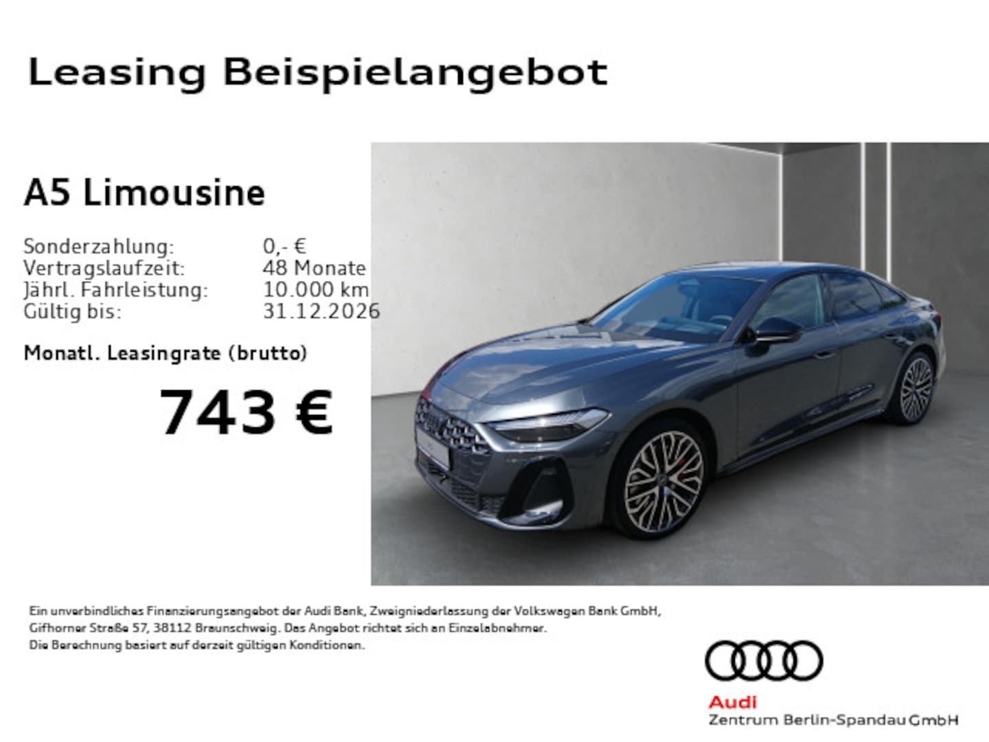 Bild über Audi A5 Limousine e-hybrid e-hybrid quattro 220 kW S tronic - für weitere Informationen kontaktieren Sie den Audi Partner