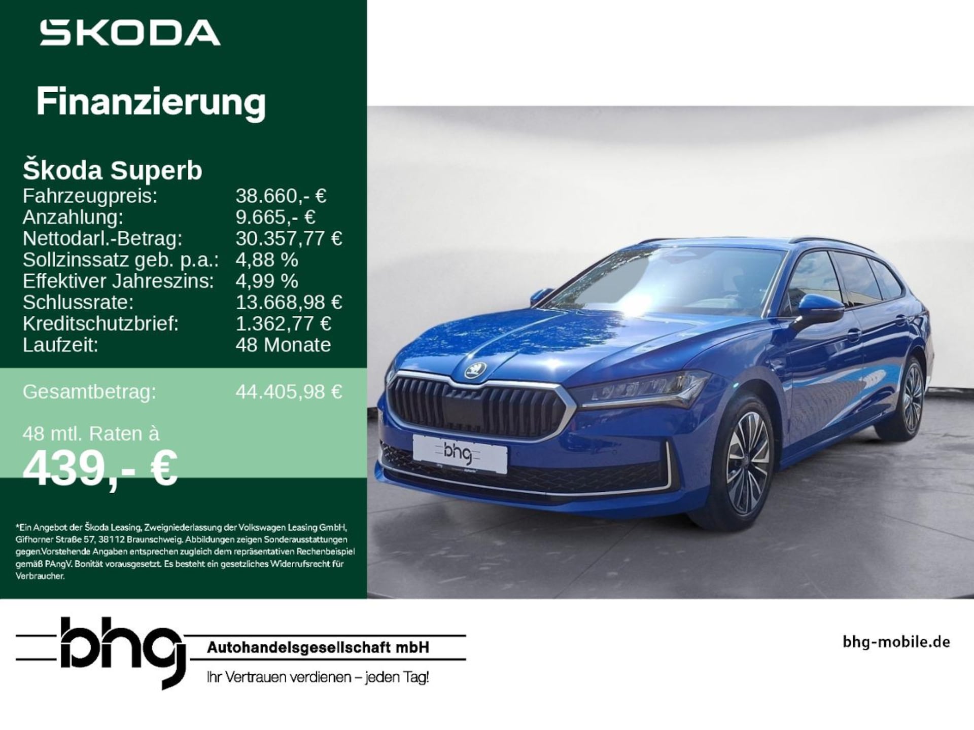 Skoda Superb Combi Selection