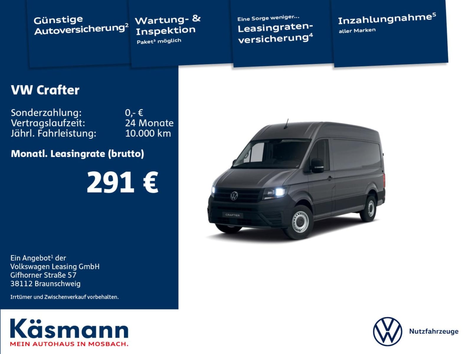 Volkswagen Crafter Kasten mittlerer Radstand – Bild 2