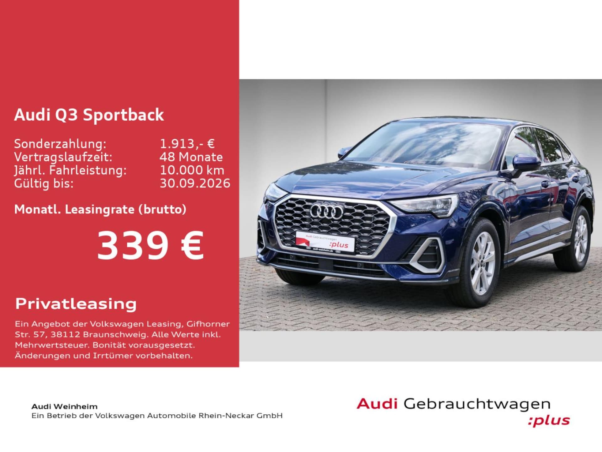 Audi Q3 Sportback S line