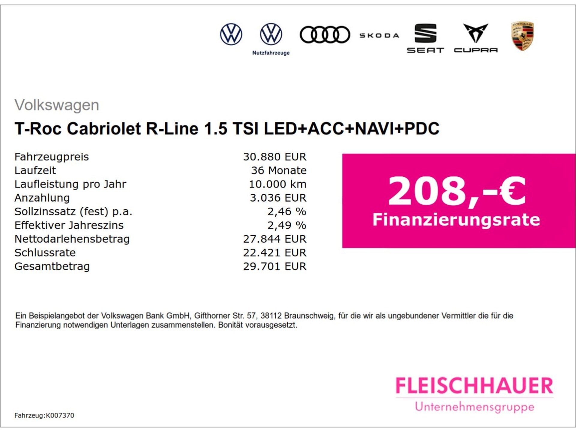 Volkswagen T-Roc Cabriolet R-Line