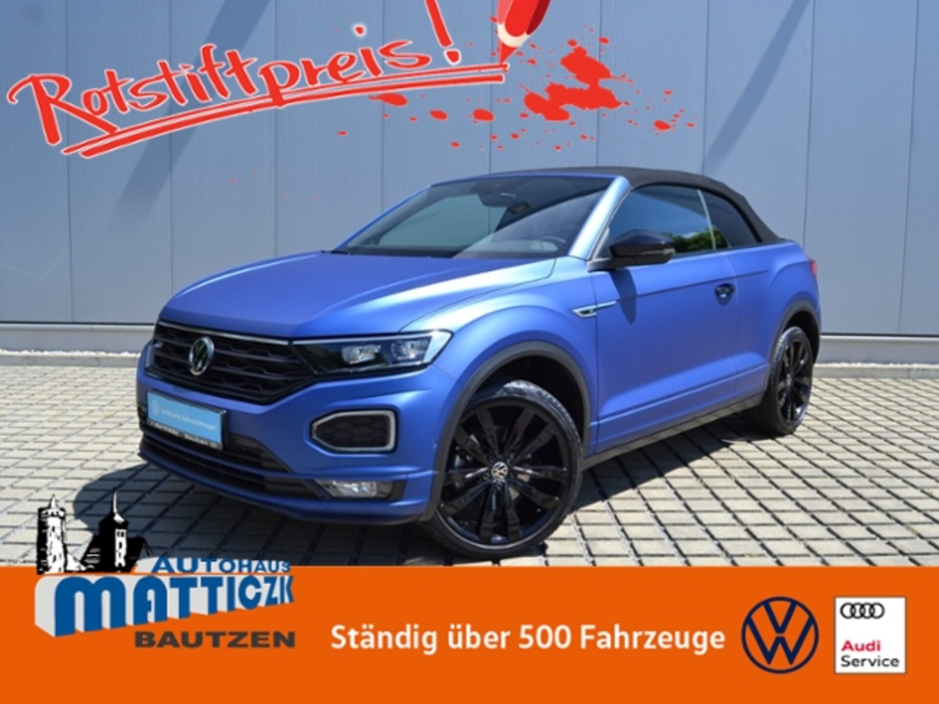 Volkswagen T-Roc Cabriolet — Volkswagen T-Roc Cabriolet 1.5 TSI DSG Edition-Blue-Plus 651/800 AHK/19-ZOLL+DCC/LED/LEDER/NAVI