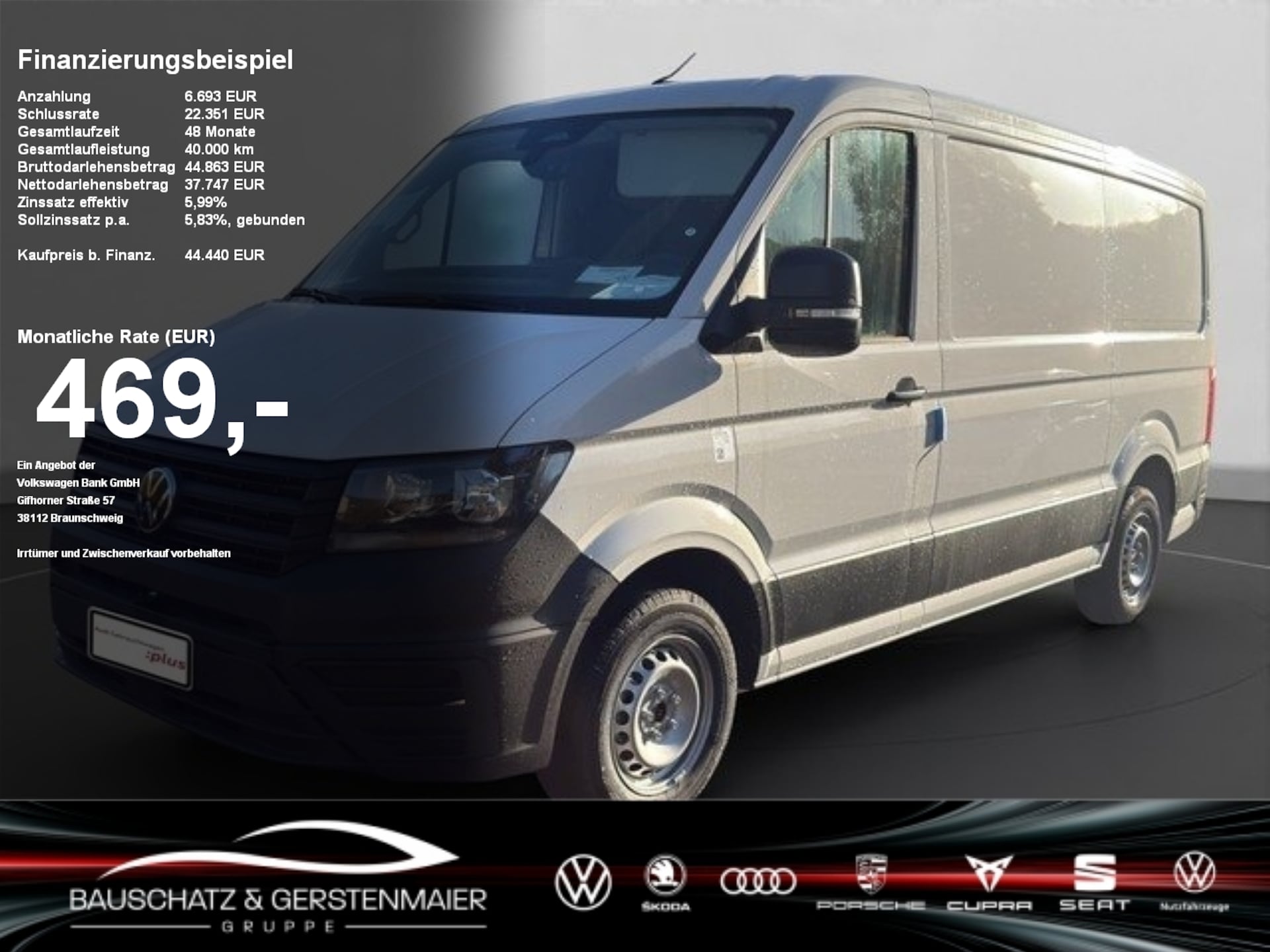 Volkswagen Crafter Kasten mittlerer Radstand