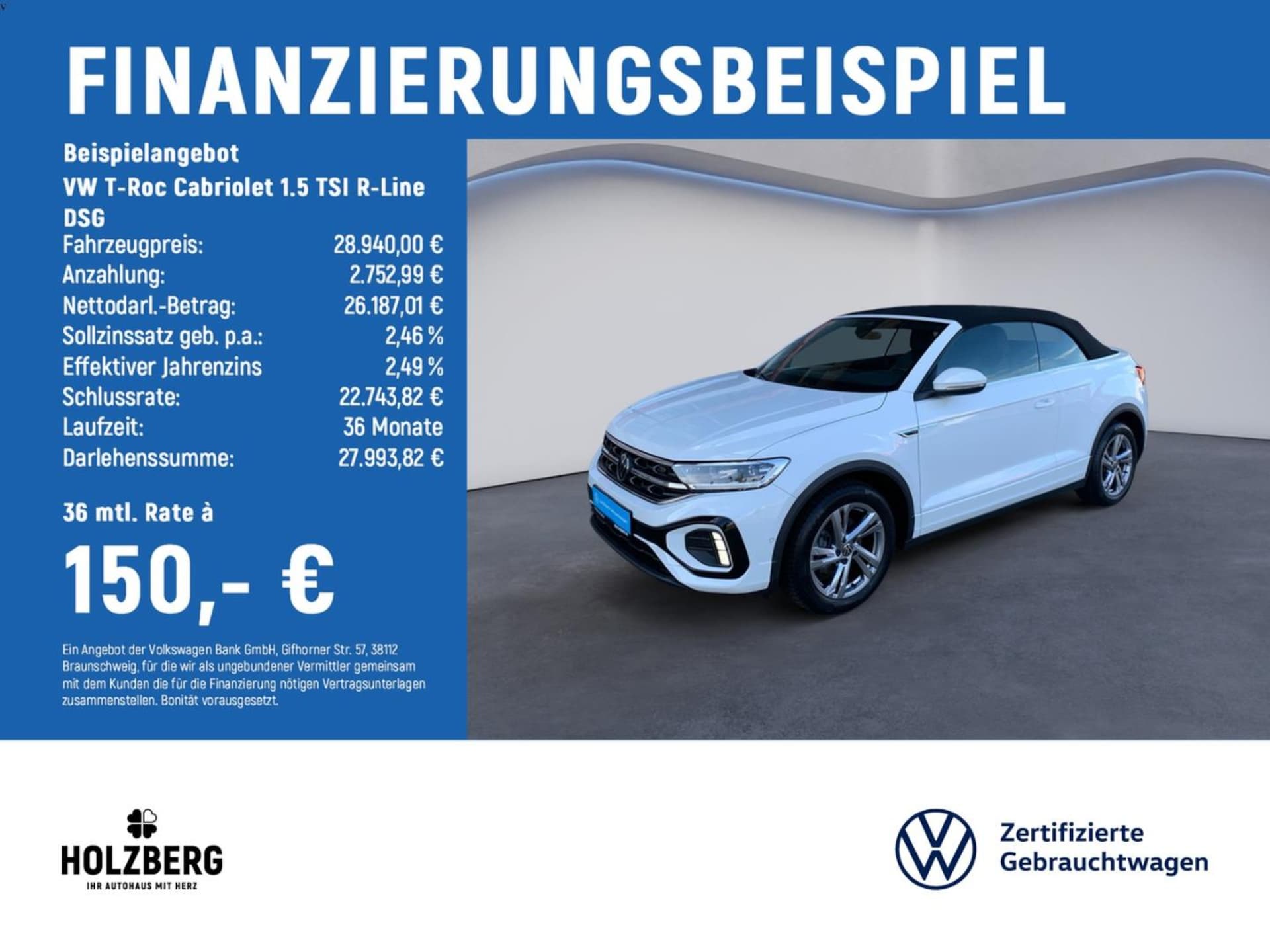 Volkswagen T-Roc Cabriolet R-Line