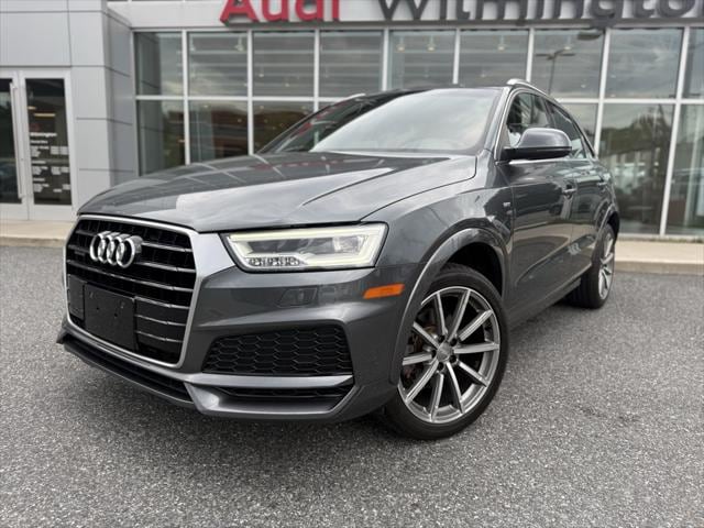 Used 2018 Audi Q3 Premium Plus with VIN WA1JCCFS8JR029632 for sale in Wilmington, DE