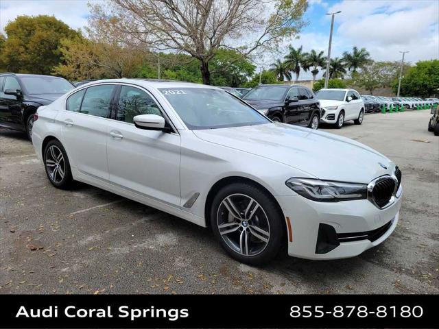 Used 2021 BMW 5 Series 530e with VIN WBA13AG07MCG72908 for sale in Coral Springs, FL