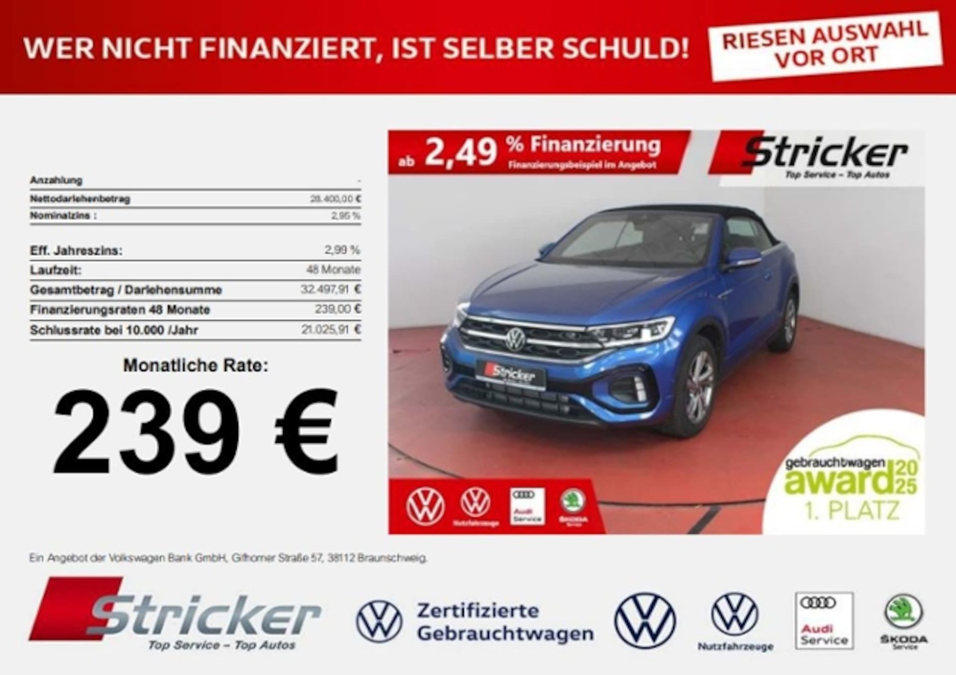 Volkswagen T-Roc Cabriolet R-Line