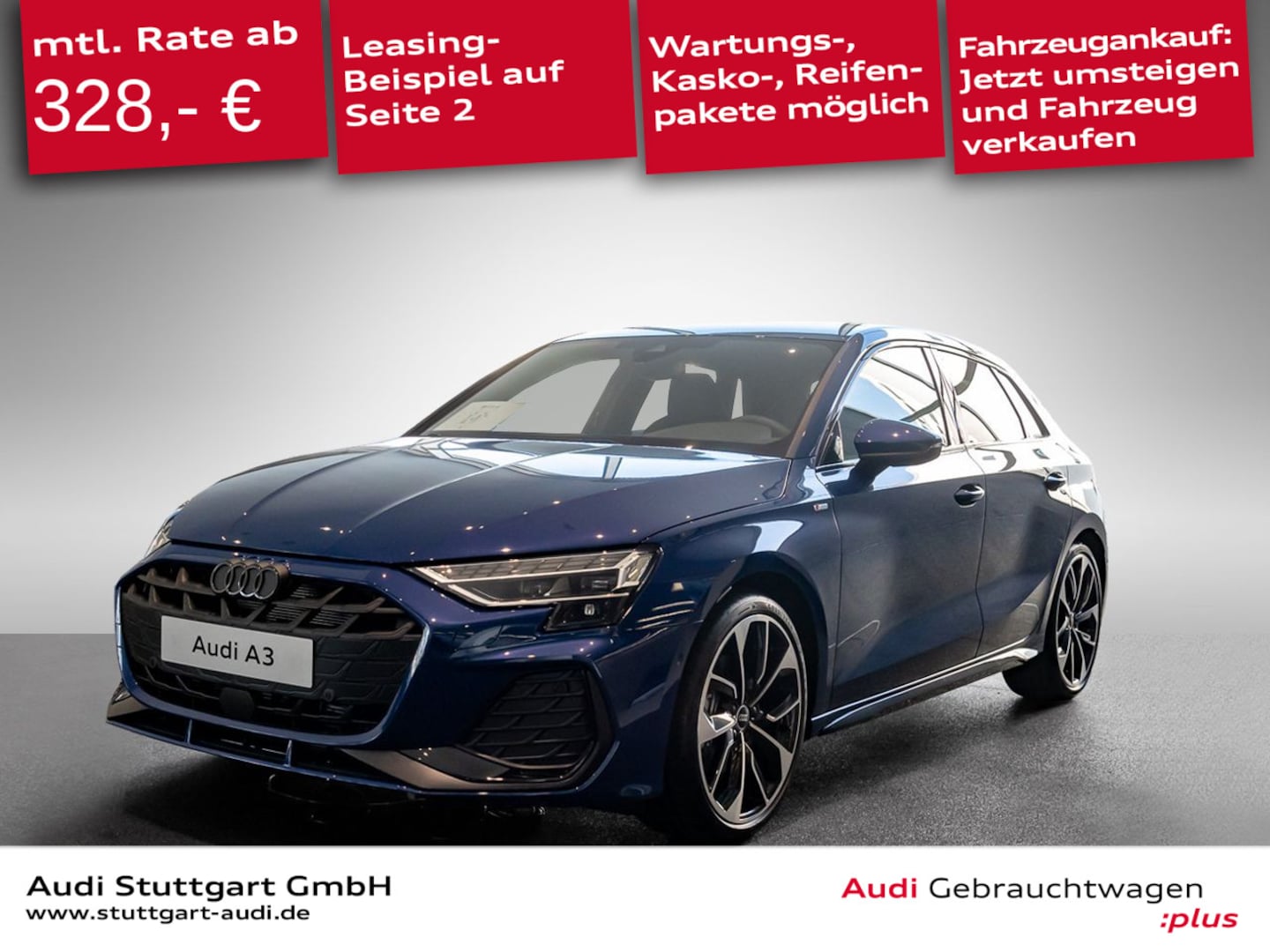 Bild über Audi A3 Sportback S line 35 TFSI S tronic - für weitere Informationen kontaktieren Sie den Audi Partner