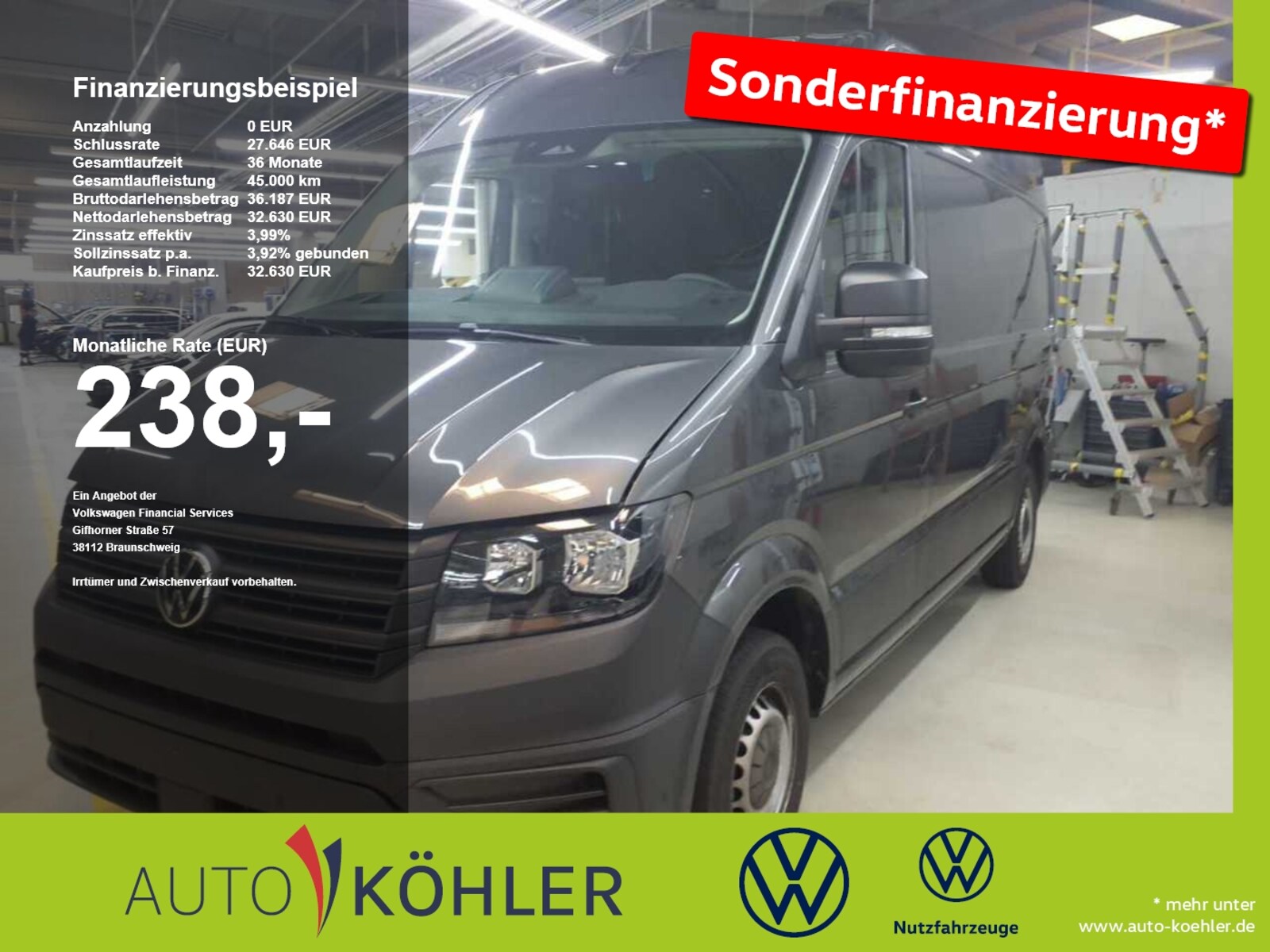 Volkswagen Crafter Kasten mittlerer Radstand