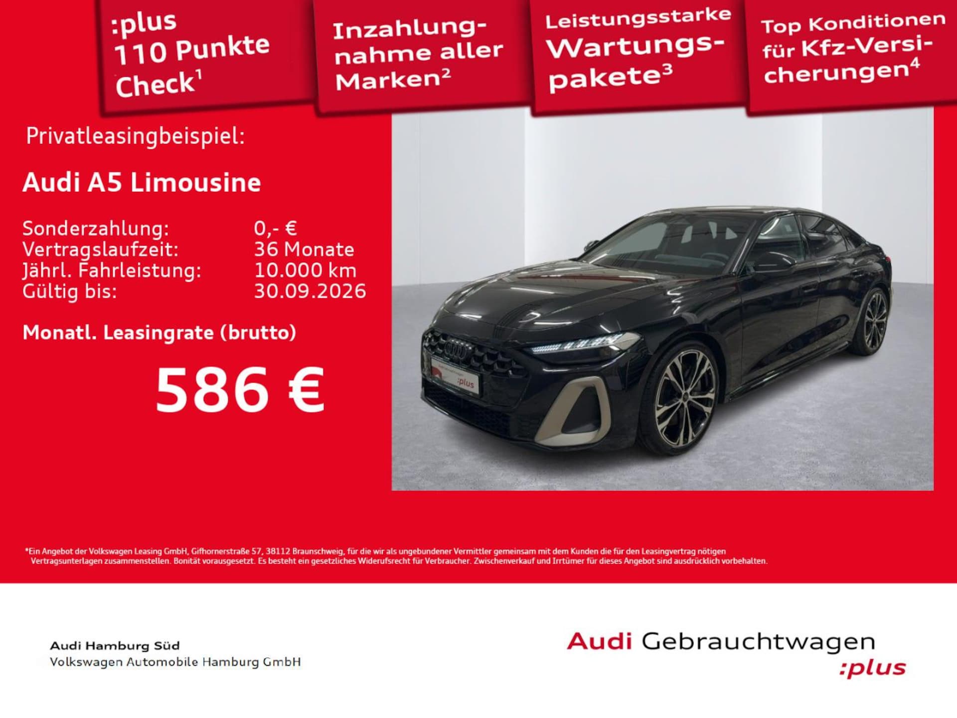 Audi A5 Limousine e-hybrid edition one