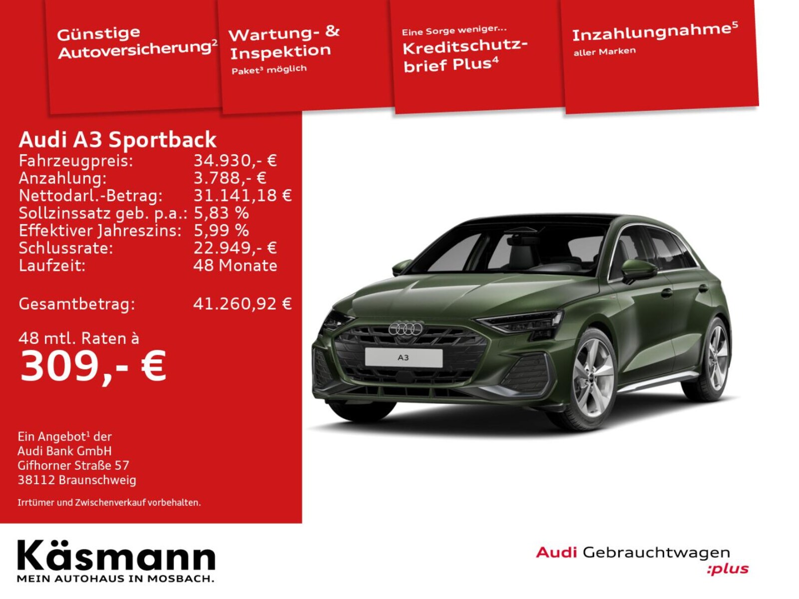 Audi A3 Sportback – Bild 2