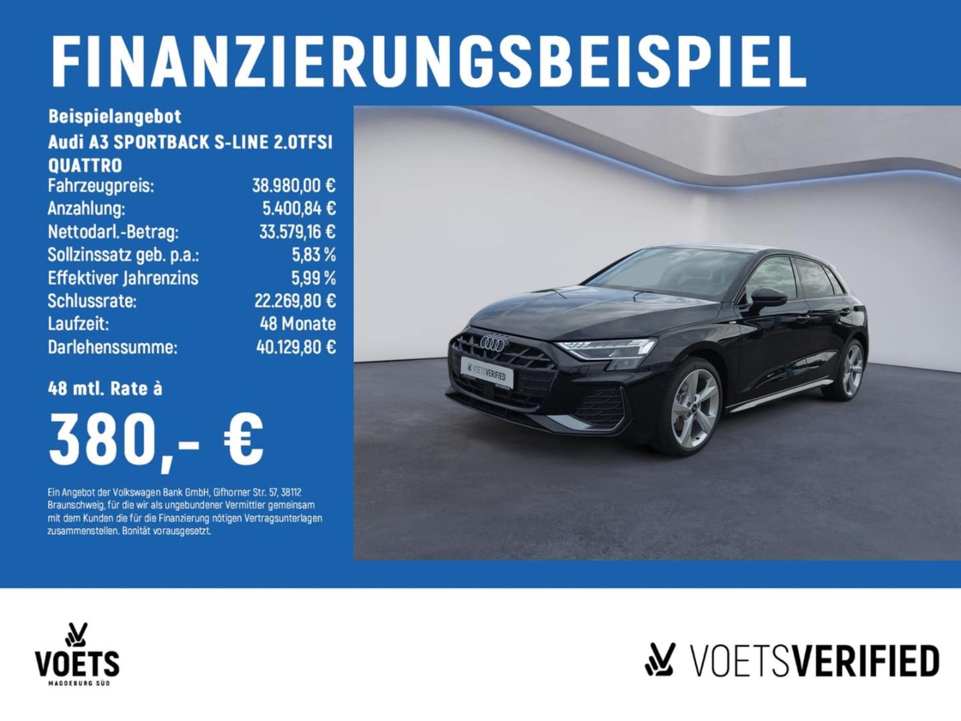 Audi A3 Sportback S line