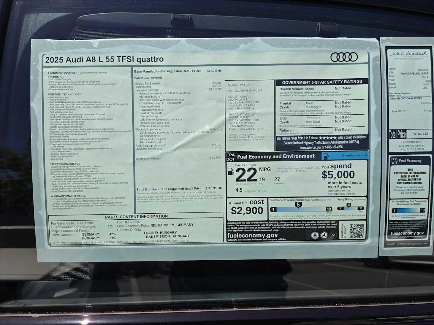 2025 Audi A8 Base - Photo 19