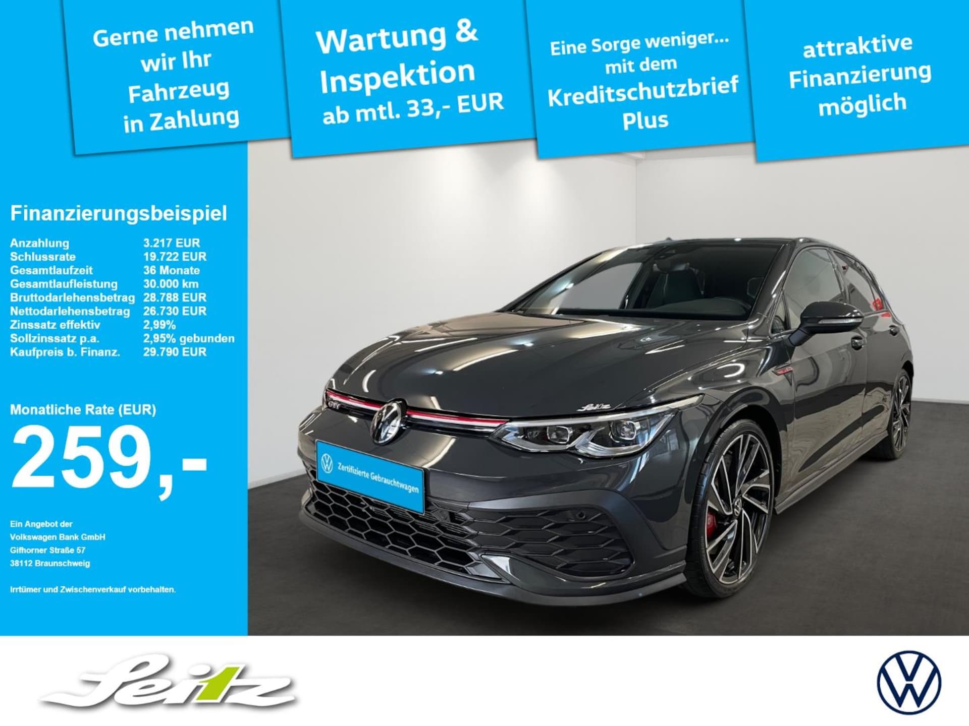 Volkswagen Golf — Volkswagen Golf VIII 2.0 TSI *LED*KAMERA*NAVI*