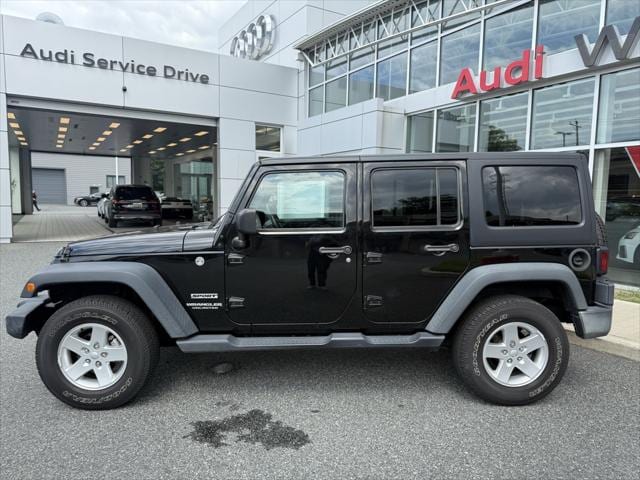 Used 2017 Jeep Wrangler Unlimited Sport S with VIN 1C4BJWDG9HL690616 for sale in Wilmington, DE