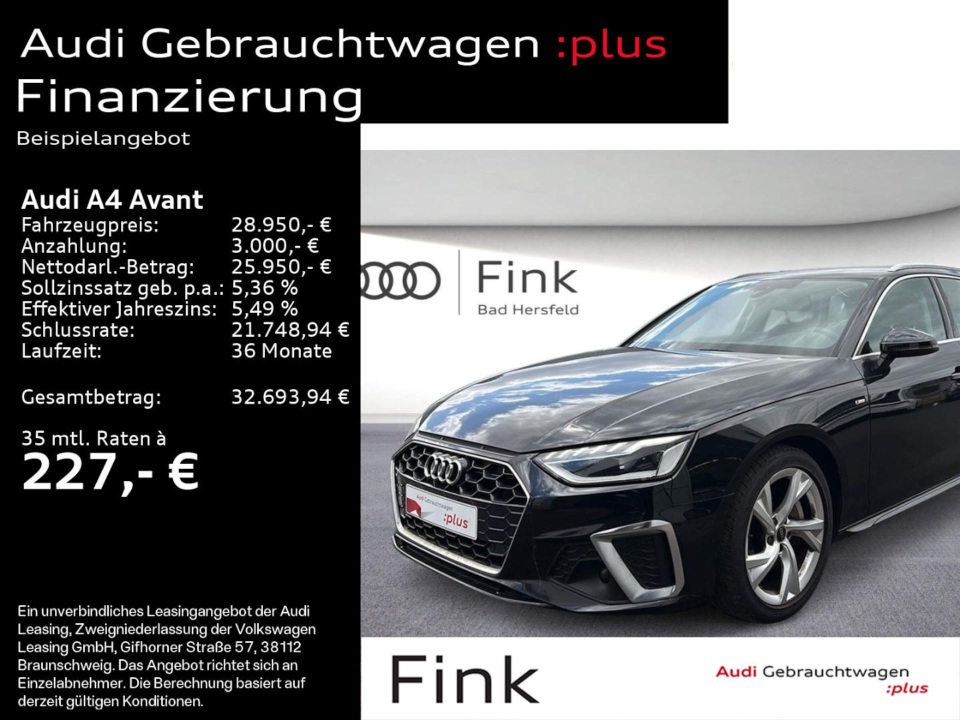 Audi A4 Avant S line