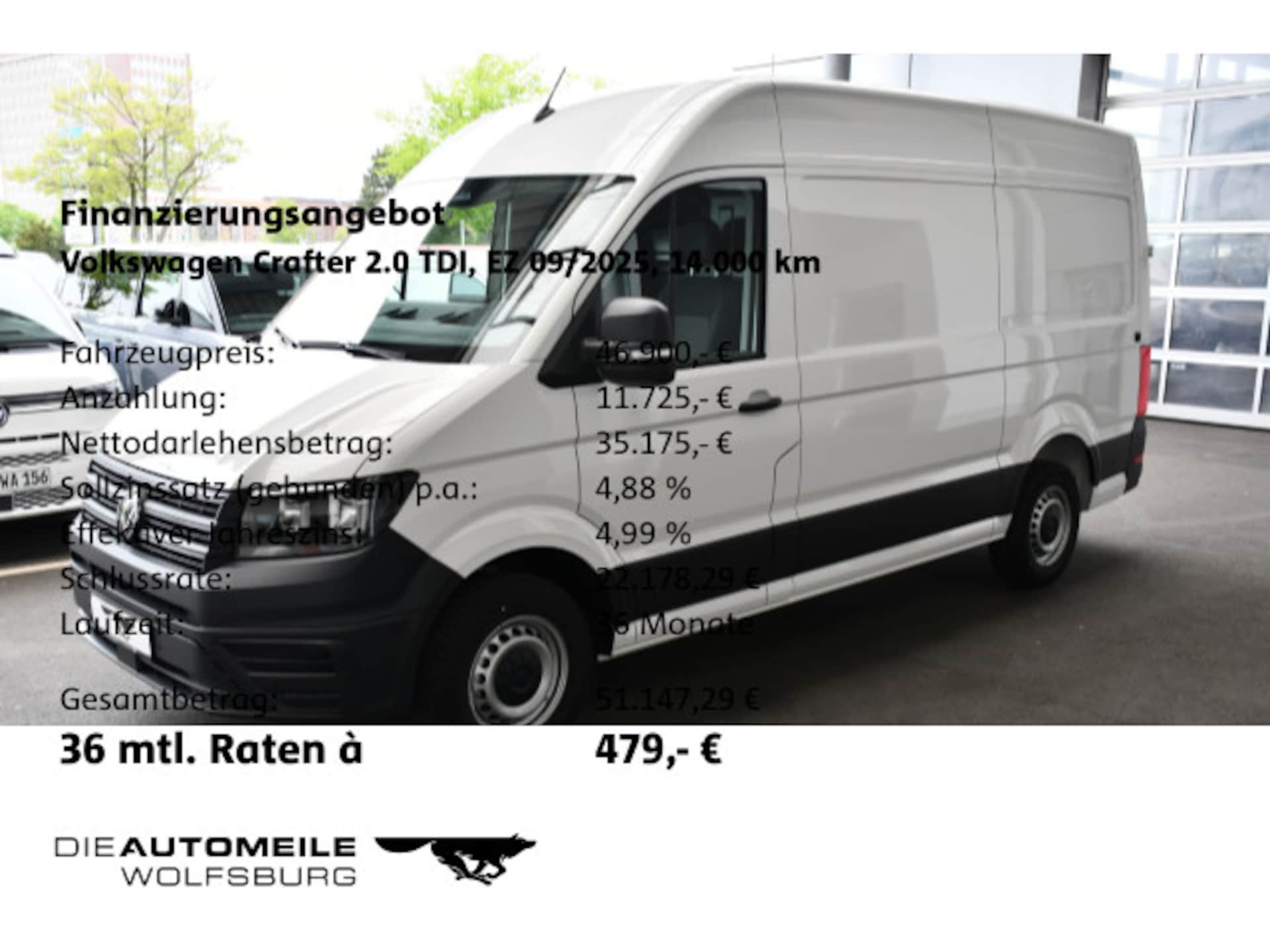 Volkswagen Crafter Kasten mittlerer Radstand
