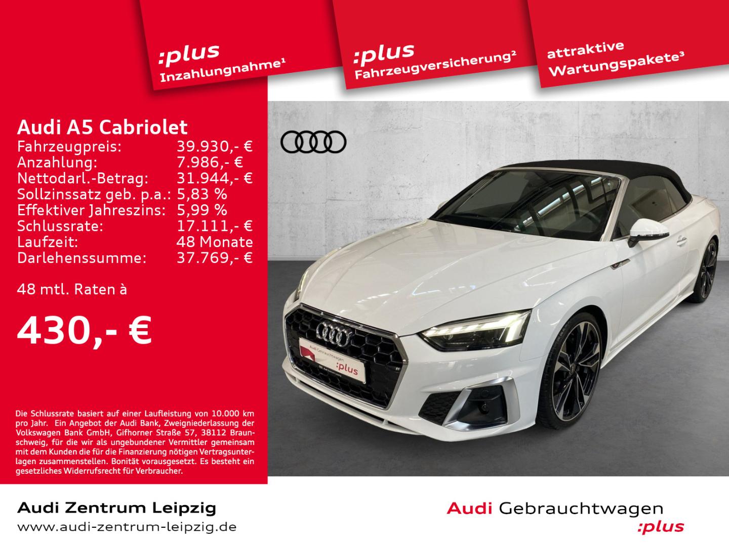 Image about Audi A5 Cabriolet 40 TFSI quattro S tronic