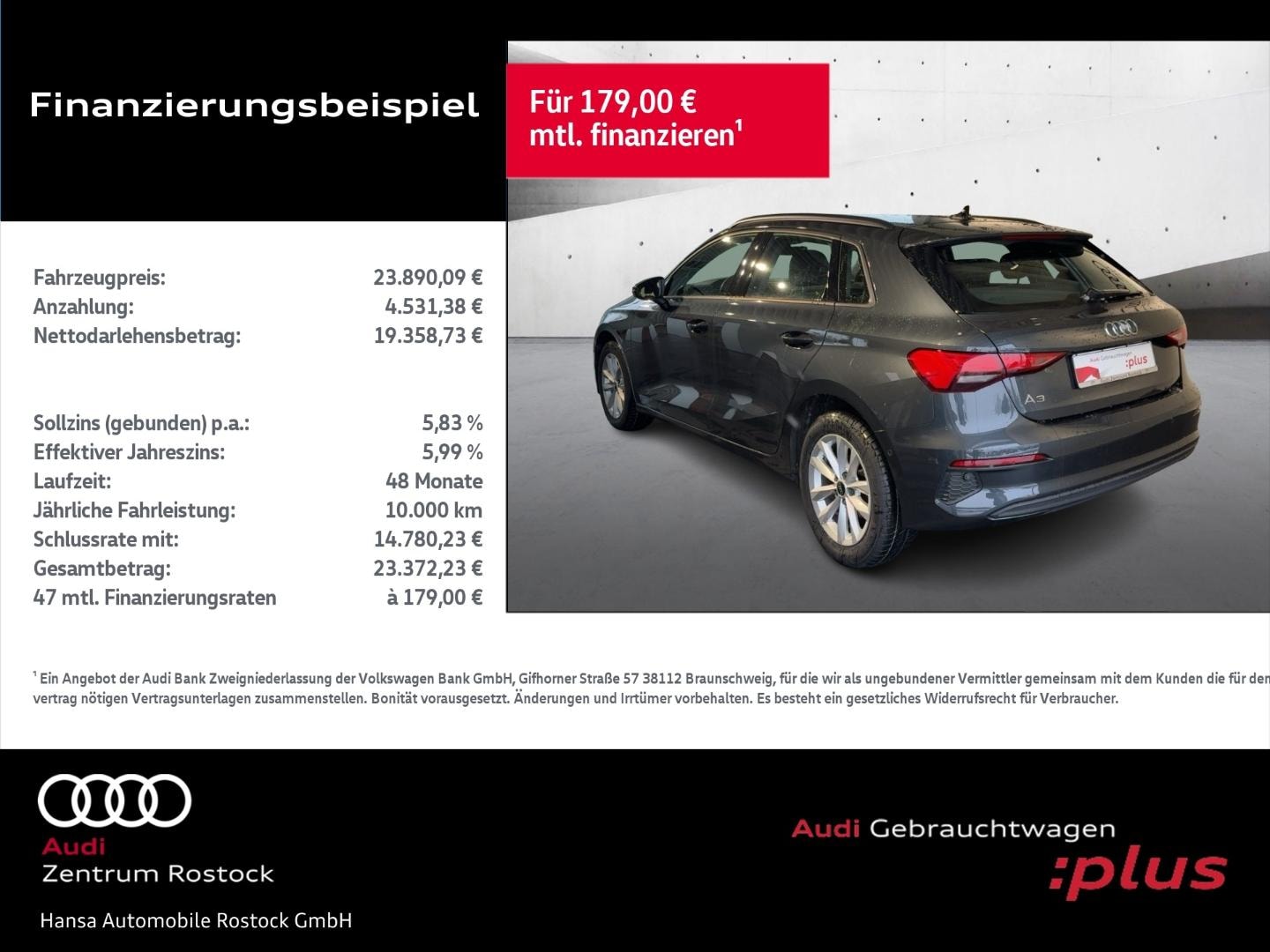Bild über Audi A3 Sportback 30 TDI S tronic - für weitere Informationen kontaktieren Sie den Audi Partner
