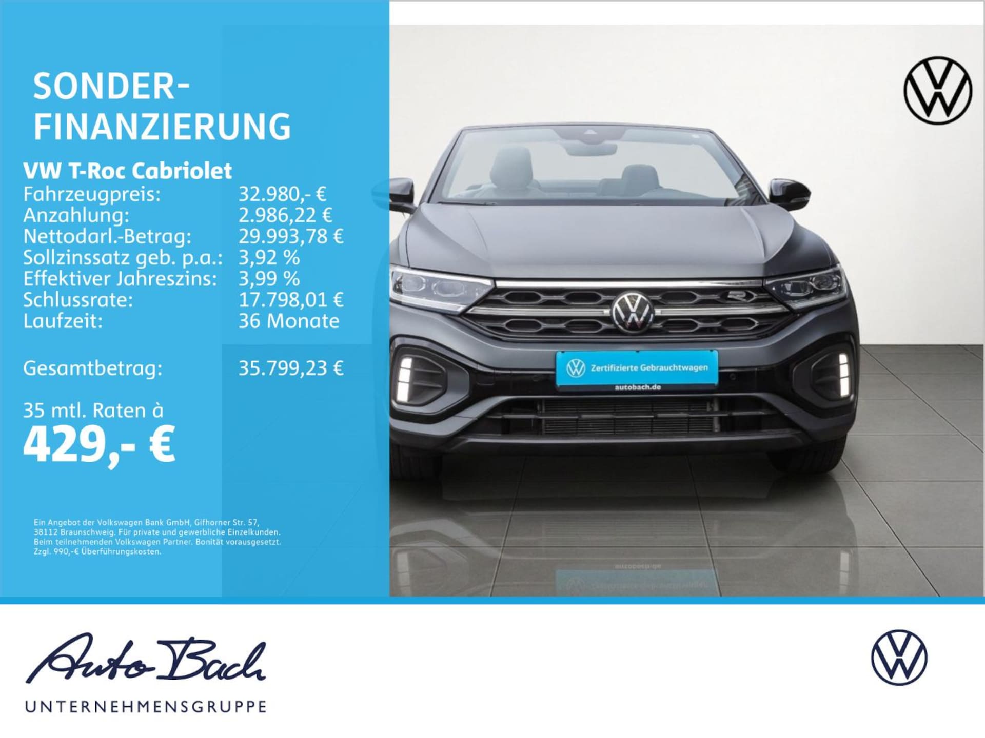 Volkswagen T-Roc Cabriolet R-Line