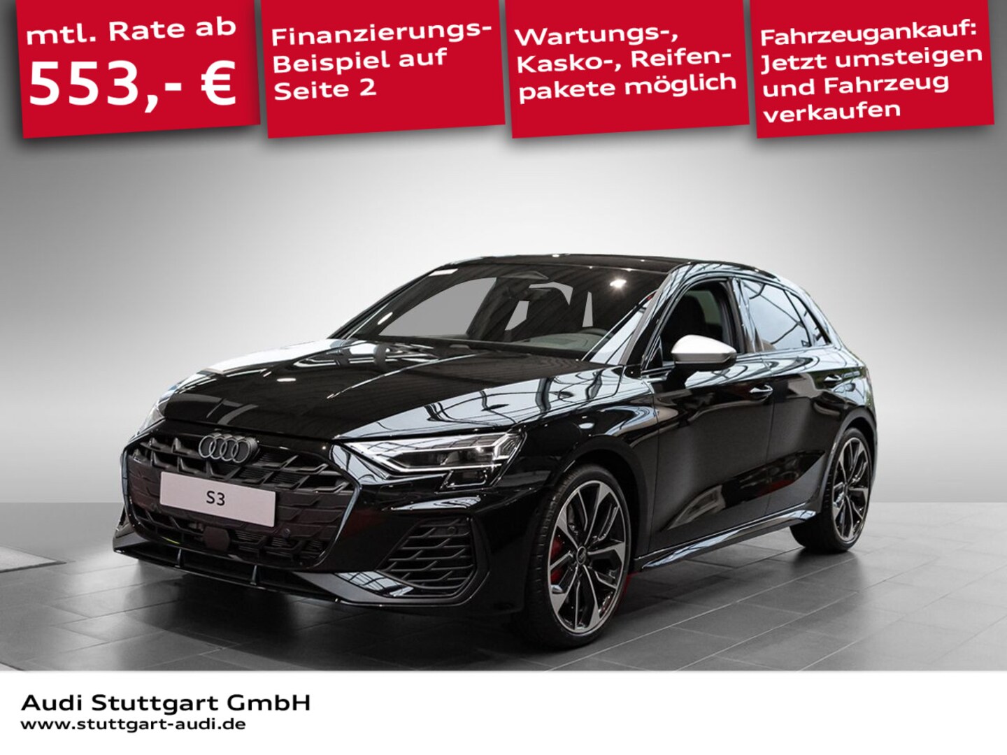 Bild über Audi S3 Sportback TFSI quattro S tronic - für weitere Informationen kontaktieren Sie den Audi Partner