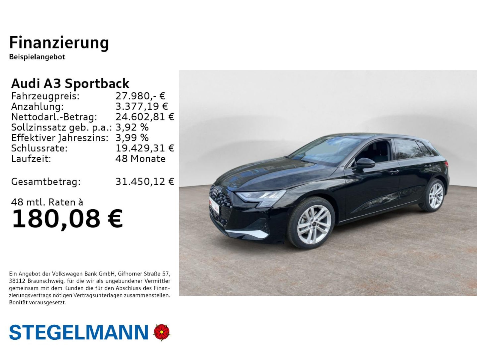 Audi A3 Sportback Advanced