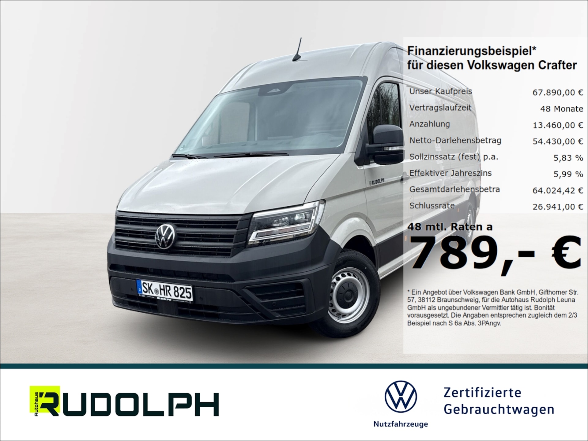 Volkswagen Crafter Kasten langer Radstand