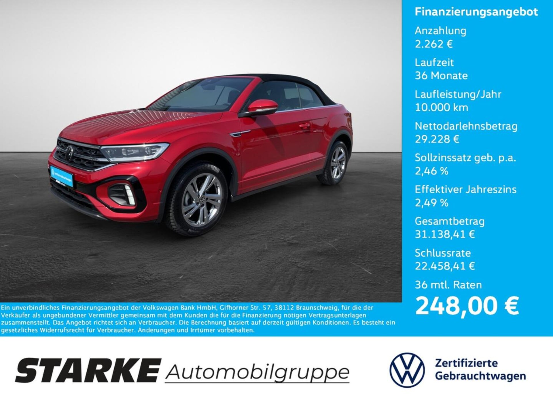 Volkswagen T-Roc Cabriolet R-Line