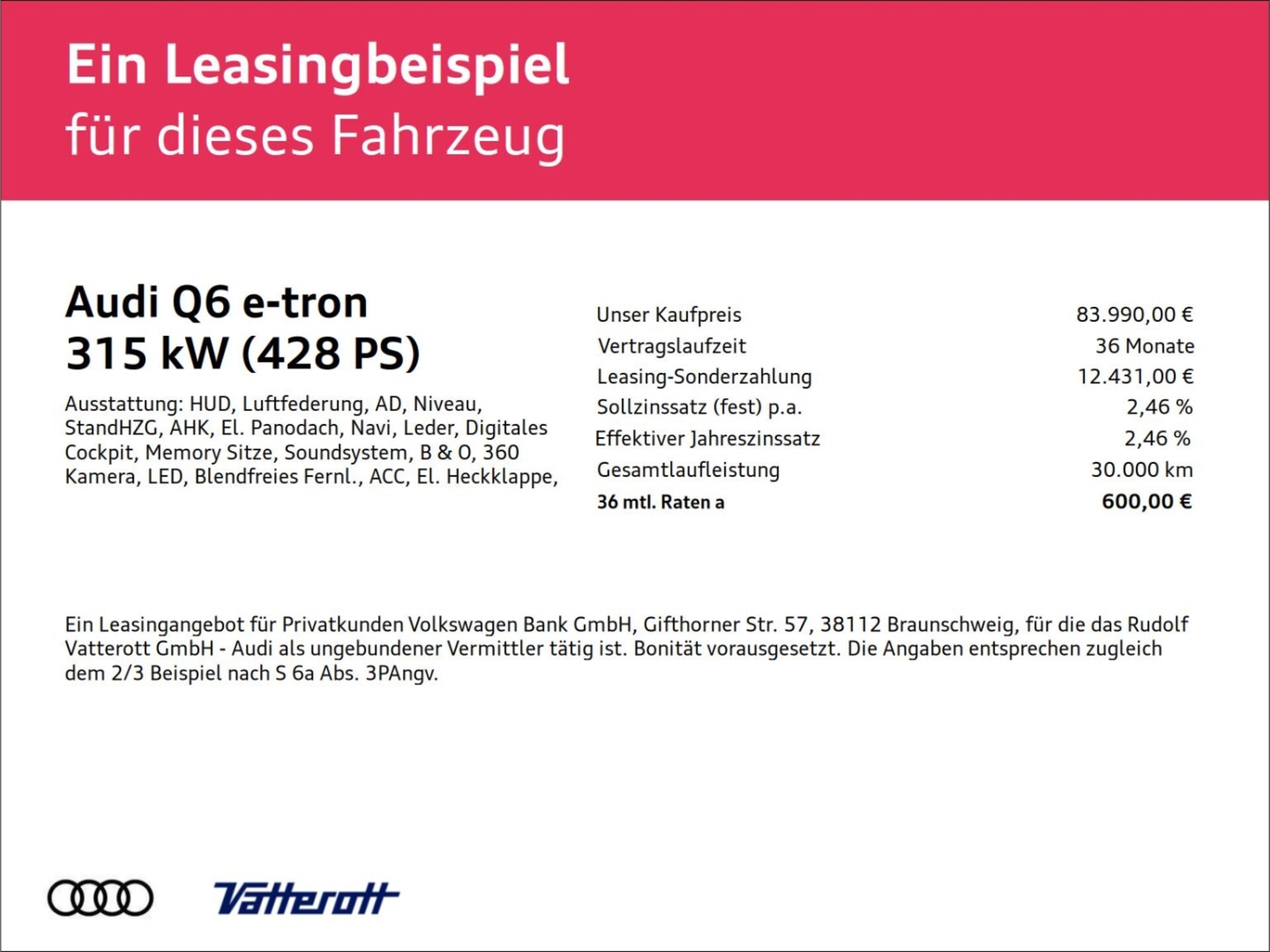 Audi Q6 SUV e-tron