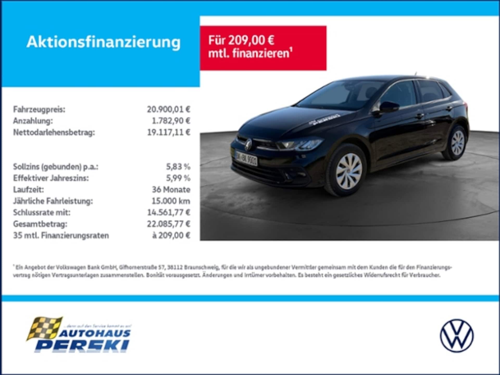 Volkswagen Polo 2025 — 1.0 TSI KLIMA, NAVI, LED