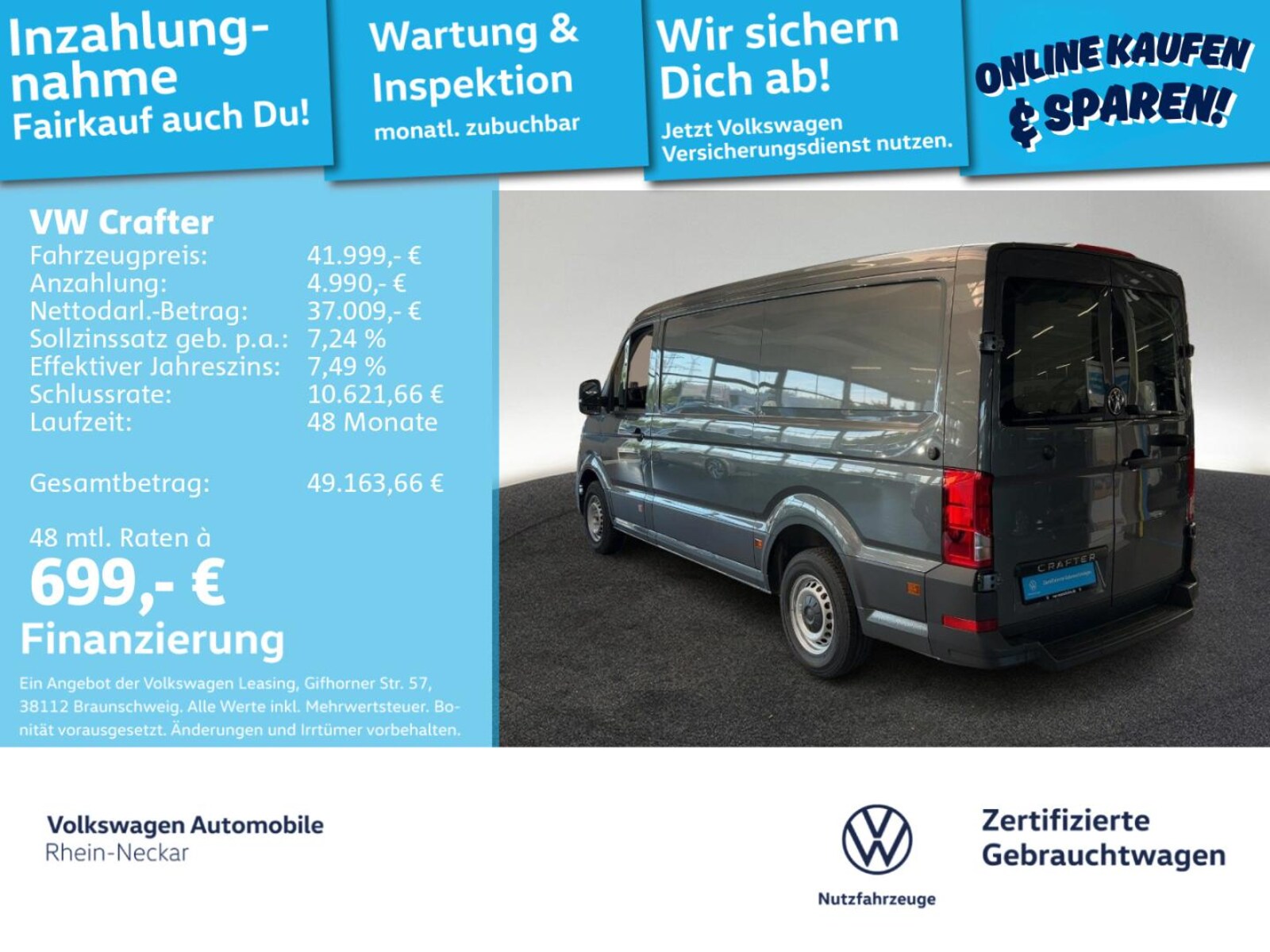 Volkswagen Crafter Kasten mittlerer Radstand – Bild 2