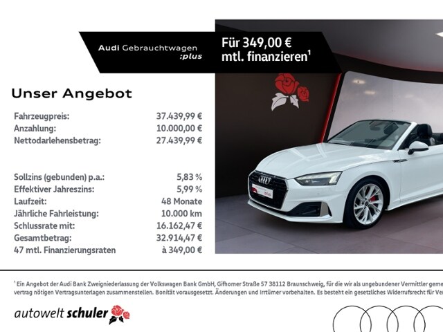 Image about Audi A5 Cabriolet 40 TFSI S tronic