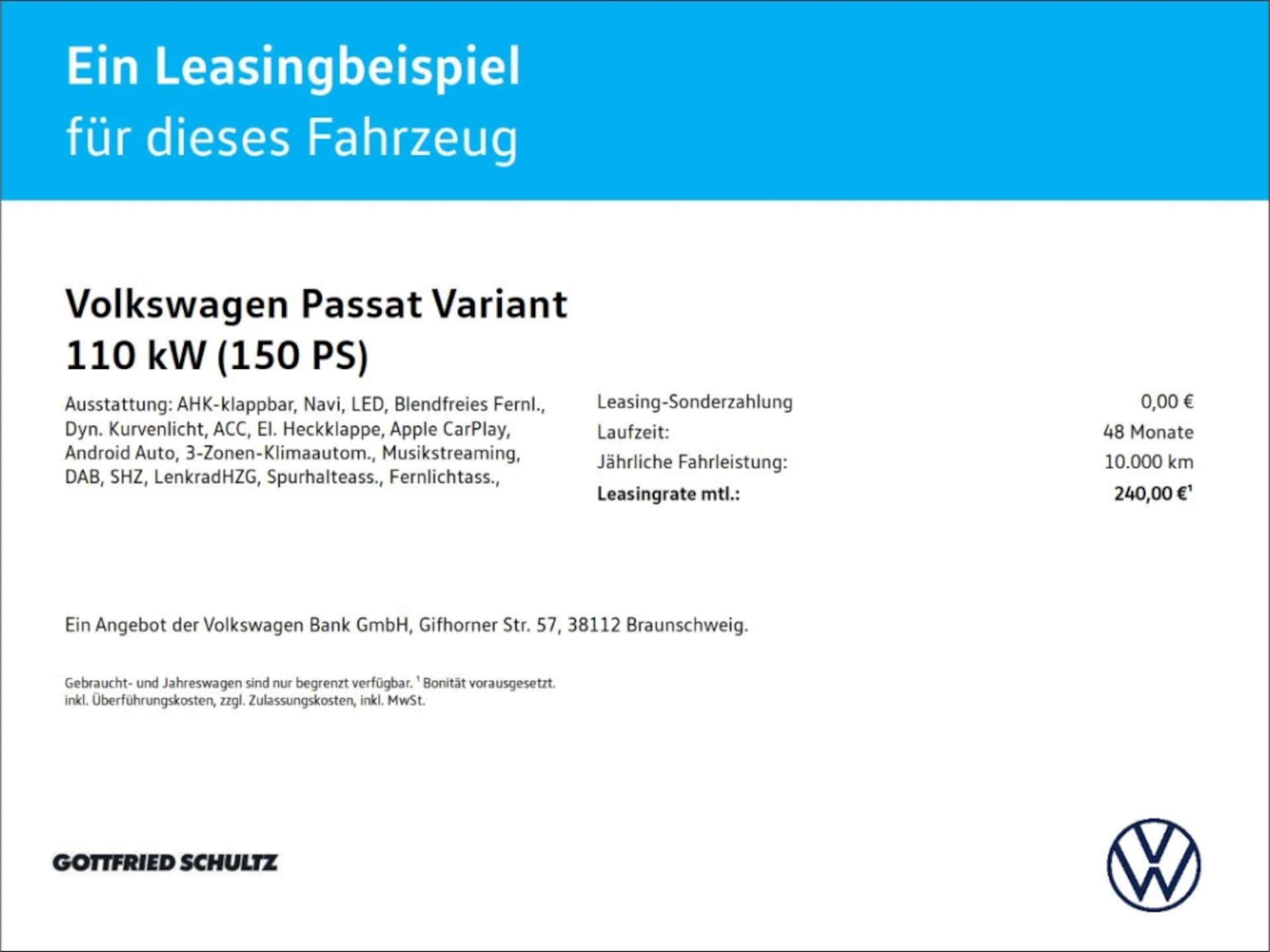 Volkswagen Passat Variant Elegance