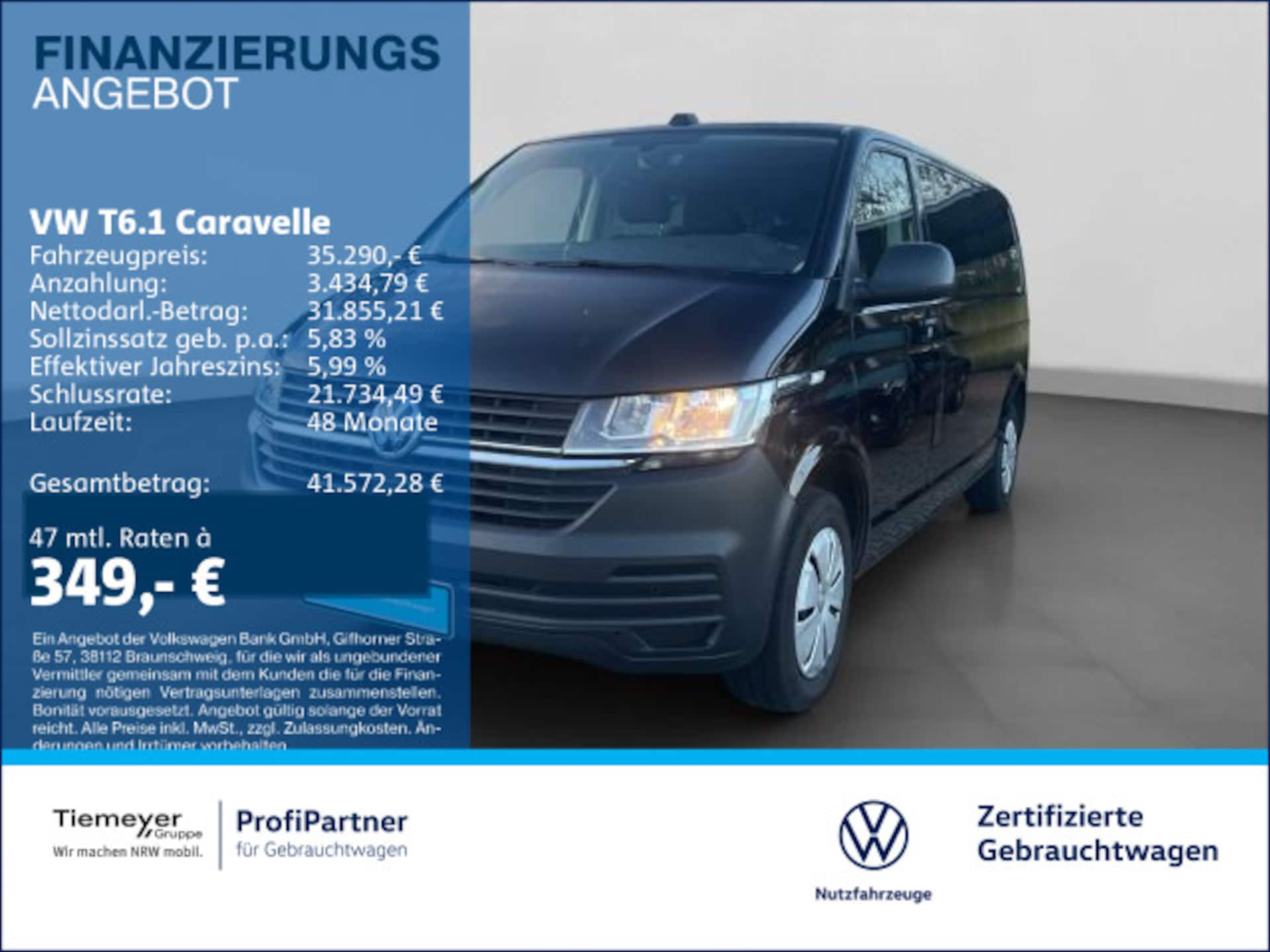 Volkswagen T6.1 Caravelle langer Radstand Trendline