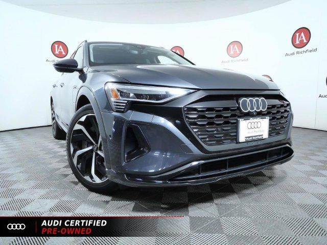 Certified 2024 Audi Q8 e-tron Prestige with VIN WA16AAGE4RB021170 for sale in Richfield, Minnesota