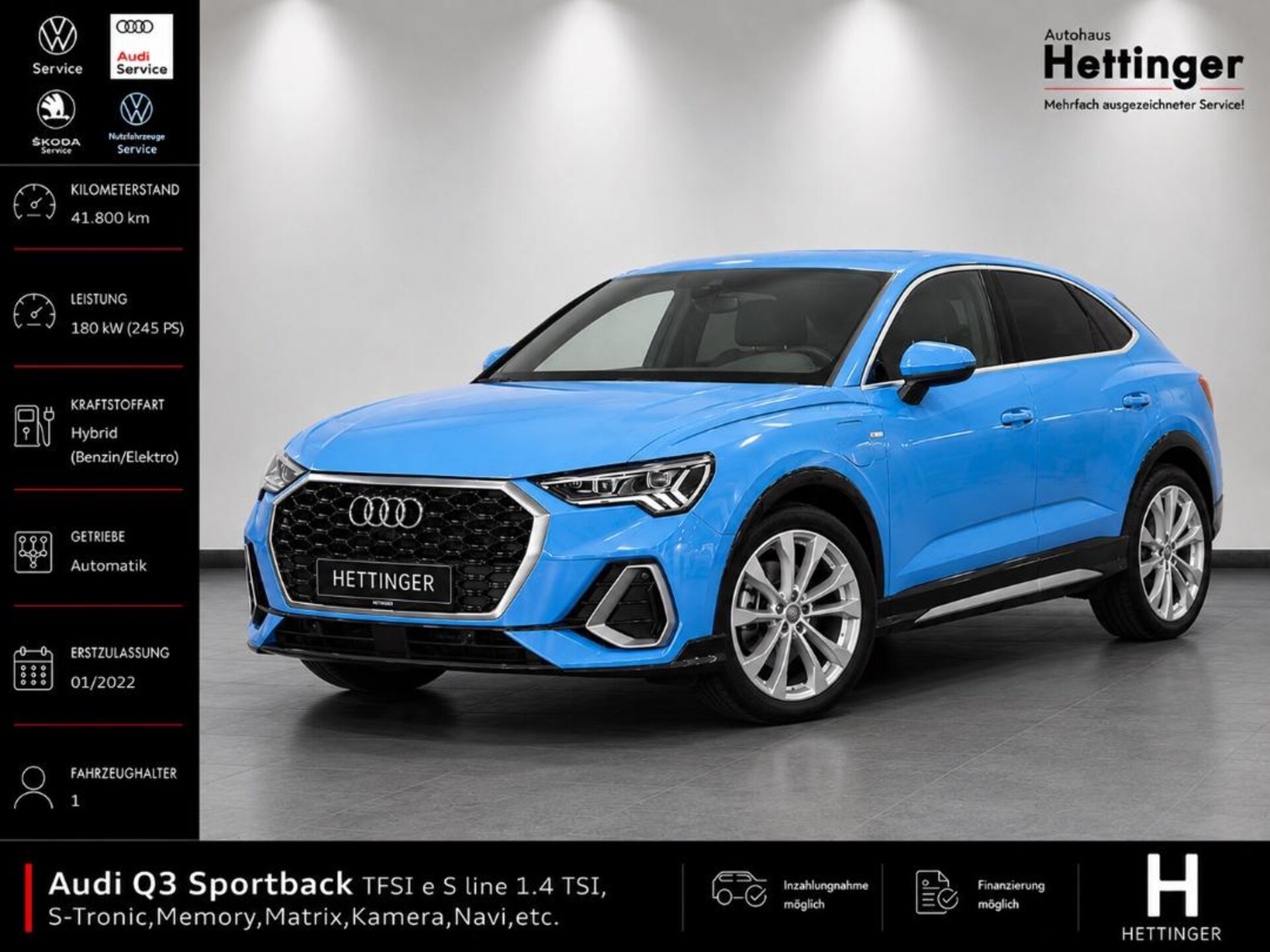 Audi Q3 Sportback TFSI e S line