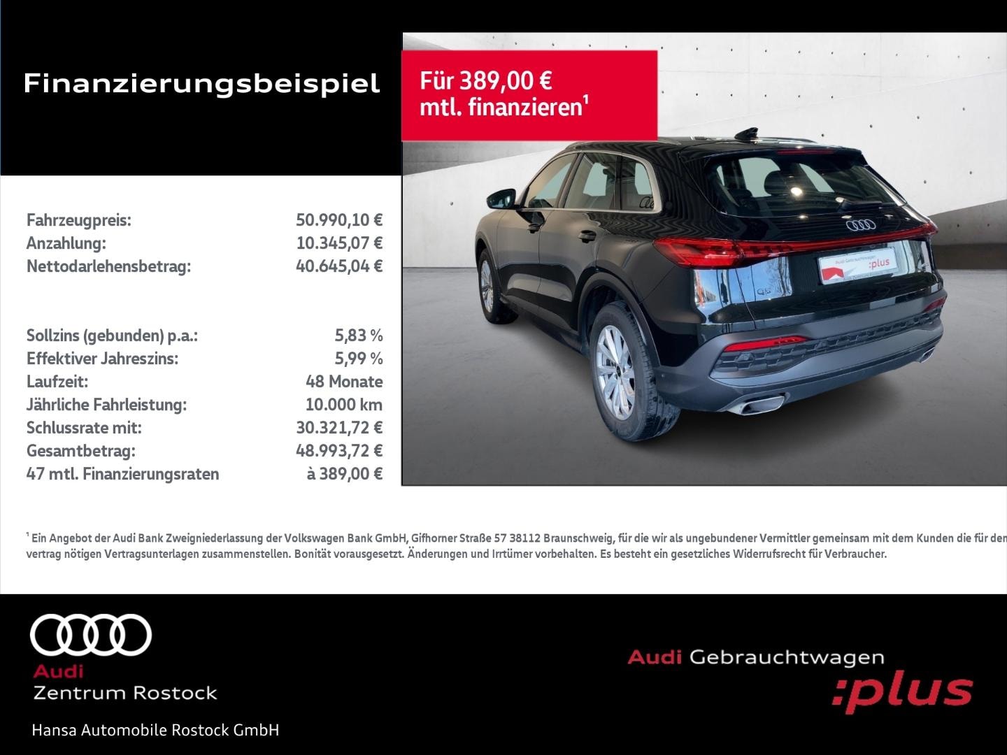 Bild über Audi Q5 SUV TFSI quattro 150 kW S tronic - für weitere Informationen kontaktieren Sie den Audi Partner