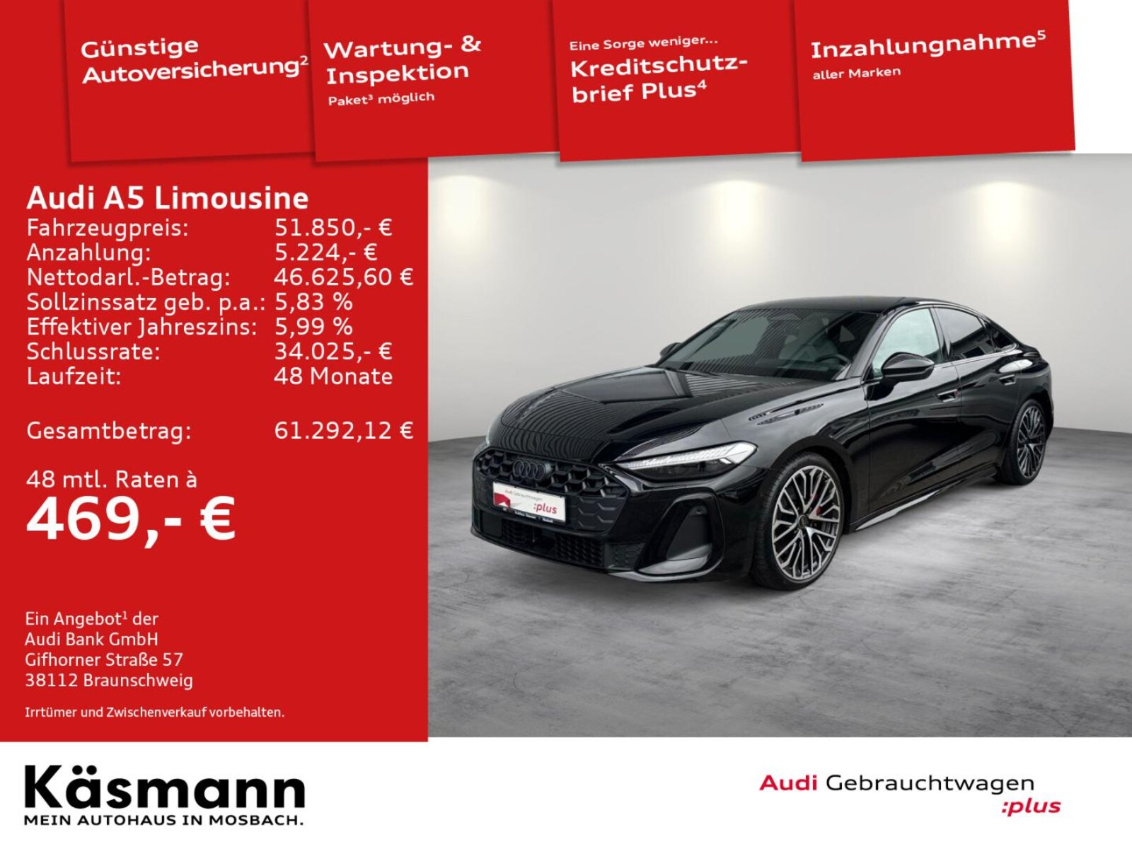 Audi A5 Limousine – Bild 2