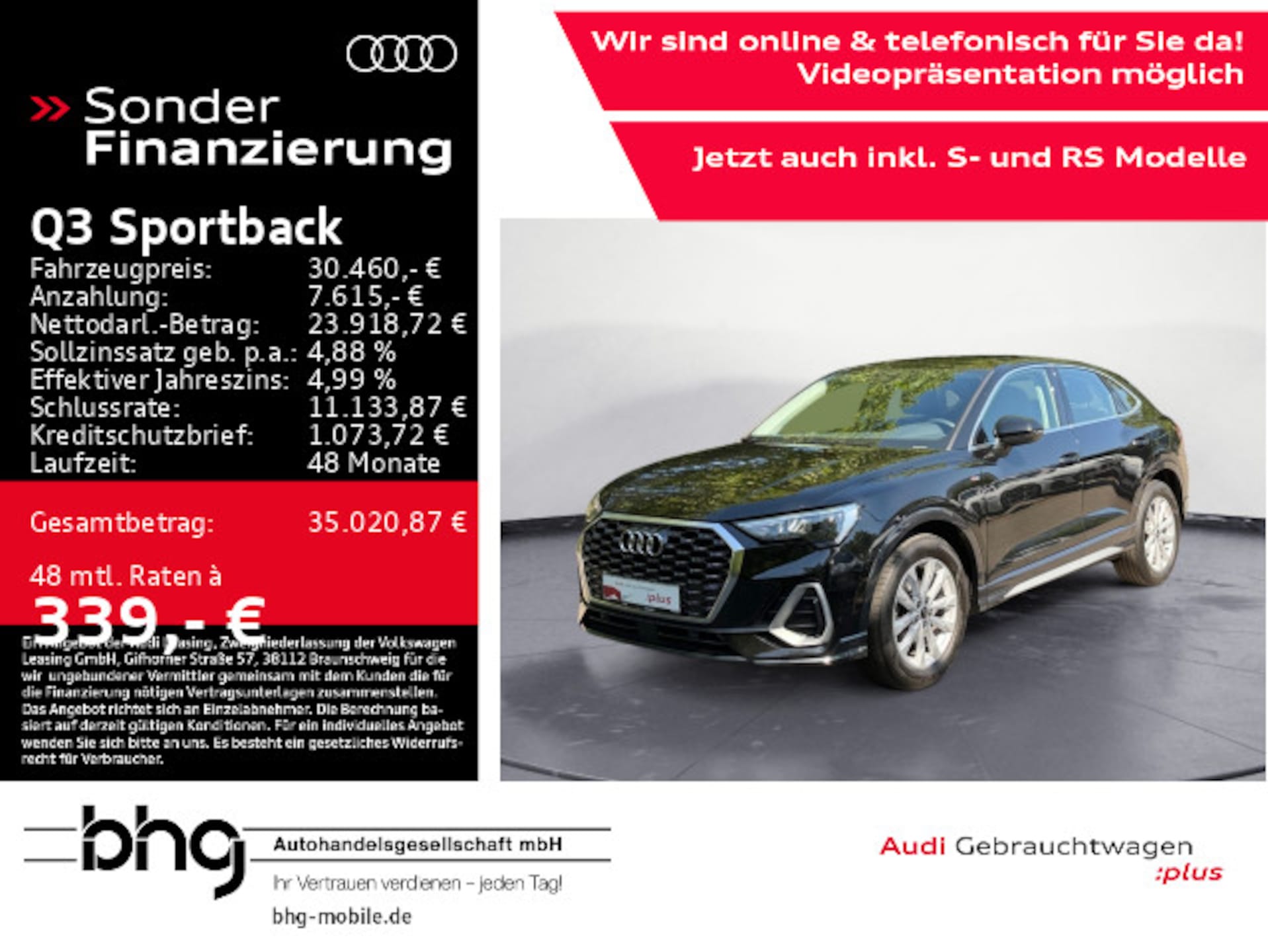 Audi Q3 Sportback S line